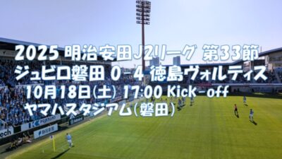 試合結果|磐田 0-4 徳島