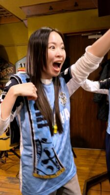 気合を入れる伊藤菜々子さん