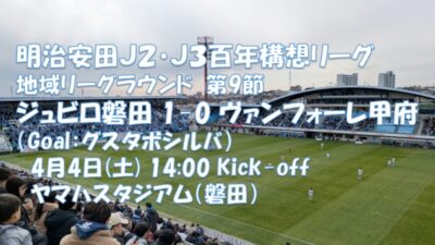 試合結果｜磐田 1-0 甲府
