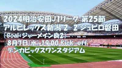 試合結果｜新潟 2-2 磐田