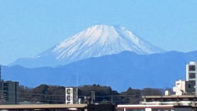 富士山｜多摩川大橋から