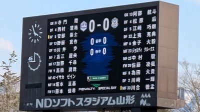 試合結果｜山形 0-0 磐田