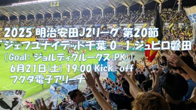 試合結果|千葉 0-1 磐田