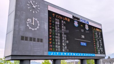 先発メンバー｜甲府 vs. 磐田